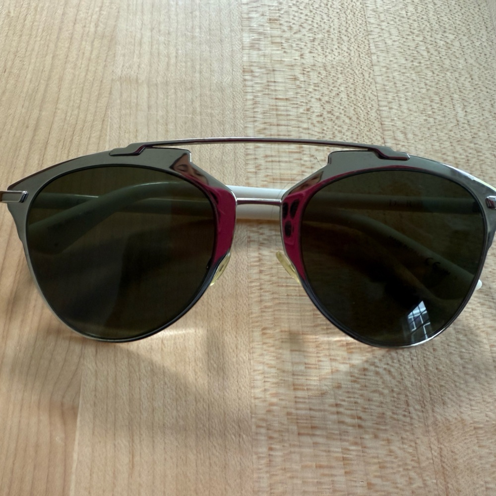 Dior Silver and White Sunglasses - Picture 2 of 6